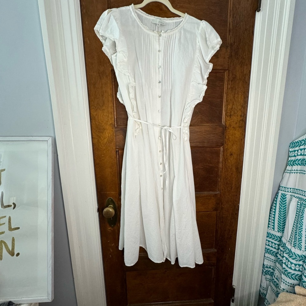 Pinch white cotton coverup size Medium